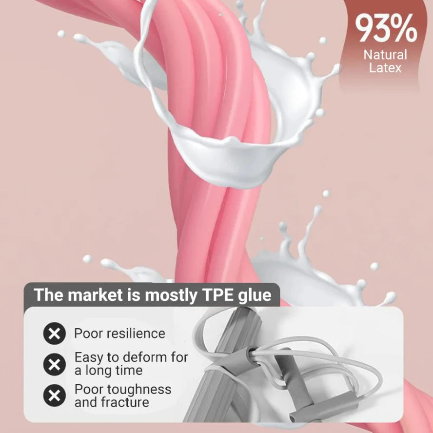 Bandes de Résistance 6 Tubes - Élastiques Fitness Multifonction avec Pédalier pour Yoga et Musculation